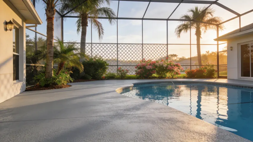 Pool deck painting