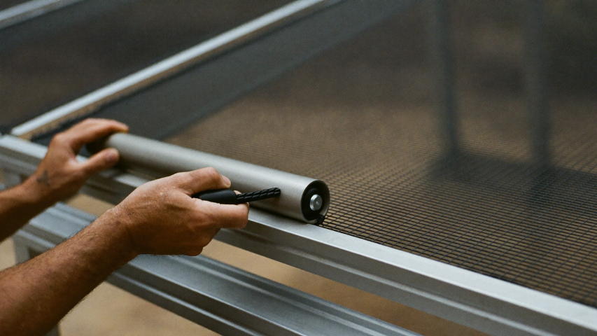Pool cage rescreening