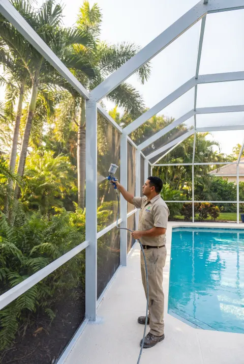 Pool Cage Painting