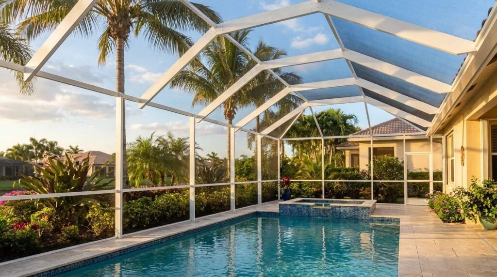 Pool Cage Painting in South Florida: Cost, Process & When to Repaint